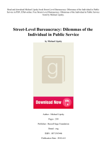 Read_EPUB Street-Level Bureaucracy Dilemmas of the Individual in Public Service ([Read]_online)