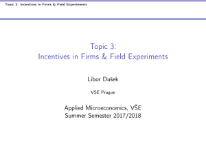 Field experiments in firms