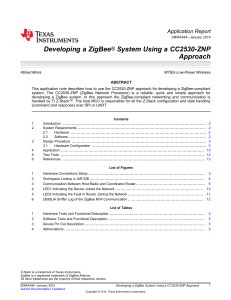 Developing a ZigBee System Using a CC253