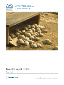 Parasites in pet reptiles-2011