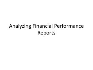 Analyzing Financial Performance Reports