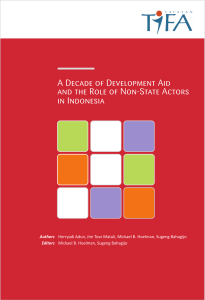 A Decade of Development Aid in Indonesia after Reformasi - Hoelman, Mickael B, Tifa Foundation, 2012