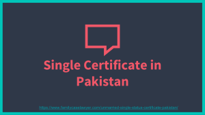 Take Law Knowledge For UnMarried And Single Certificate in Pakistan (2021) 