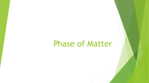 Phases of Matter