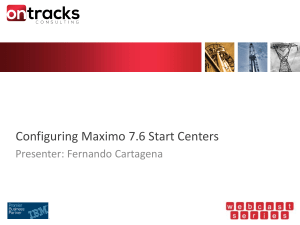 Configuring-Maximo-7-6-Start-Centers