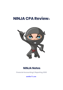 NINJA CPA Review FAR Notes