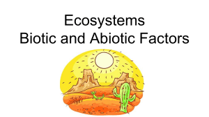 Ecosystems Biotic and Abiotic Factors (1)