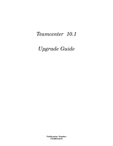 Upgrade Teamcenter Guide