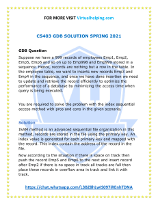 CS403 GDB SOLUTION