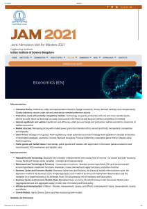 JAM2021 economics syallbus
