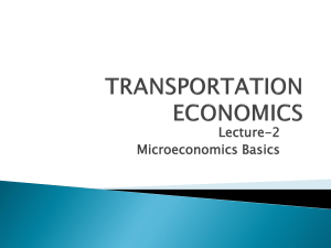Transportation economics