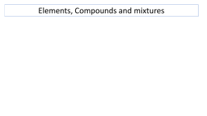 elements compounds mixtures year 10 