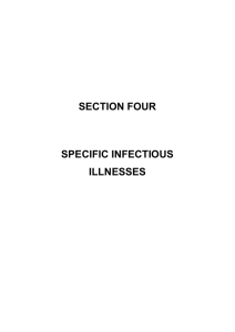 Infectious Diseases - Specific Infectious Illnesses