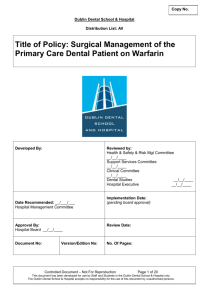 Surgical Management of the Primary Care Dental Patient on