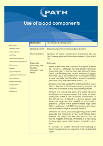 5_Use of blood components