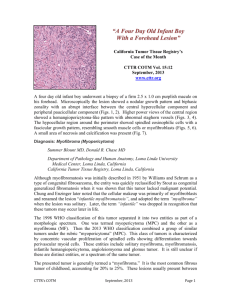COTM0913 - California Tumor Tissue Registry