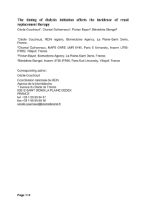 Geographical variations of the incidence of Renal - HAL