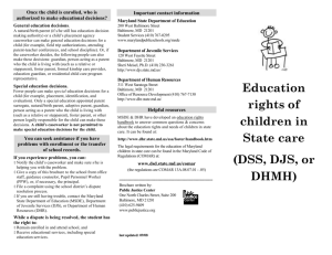 Educational Rights of Children in Care