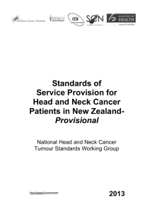 Standards of Service Provision for Head and