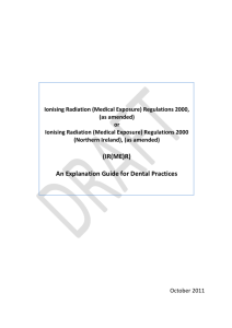 Ionising Radiation (Medical Exposure) Regulations