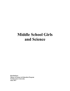 Middle School Girls - School of Education & Social Policy