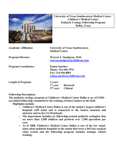 Pediatric Residency Program Template