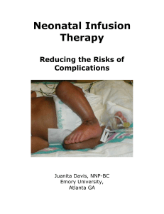 Neonatal IV Therapy - Emory University Department of Pediatrics
