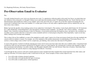 Pre-Observation Email to Evaluator