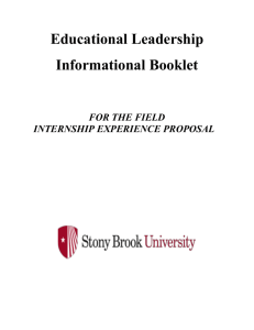 Educational Leadership - Stony Brook University