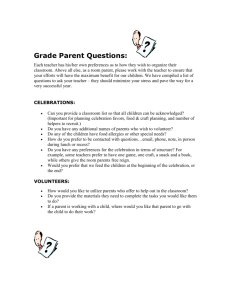 Grade Parent Questions