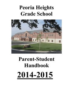 Parent/Student Handbook - Peoria Heights School District