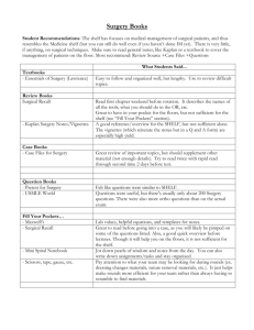 Surgery Books Student Recommendations: The shelf has focuses