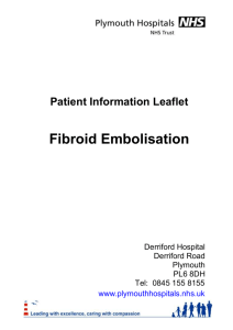 Fibroid Embolisation