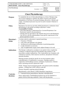 Chest Physiotherapy