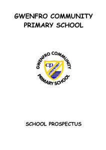 school prospectus - Gwenfro Community Primary School