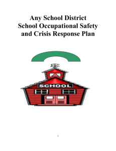 MS DOE School Occupational Safety & Crisis Response Plan