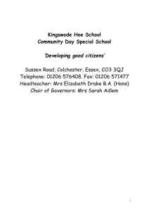 School Brochure - Kingswode Hoe School