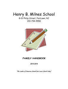 Family Handbook - Fair Lawn Schools