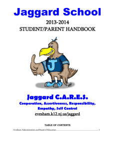 Jaggard Student Handbook - Evesham Township School District