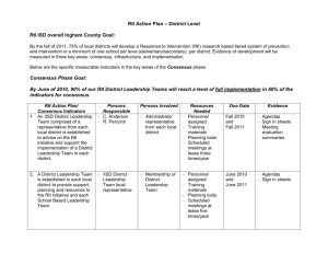 RtI Action Plan – District Level - Ingham Intermediate School District