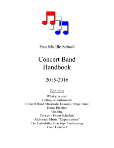 Band Handbook - Binghamton City Schools