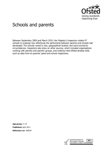 Schools and parents