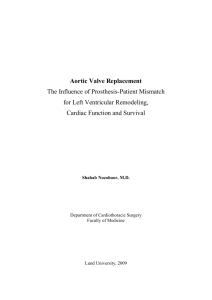 Aortic Valve Replacement - Lund University Publications