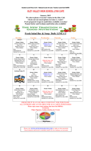 Student Lunch Prices $2 - Oley Valley School District
