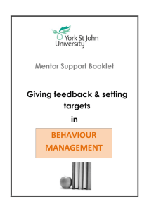 Behaviour Management - York St John University