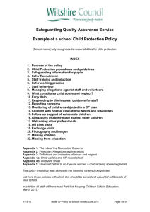 Example of a school Child Protection Policy