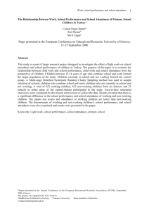 The relationship between school attendance and child labour is