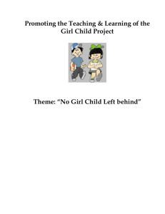 Promoting Girl Child Learning Project