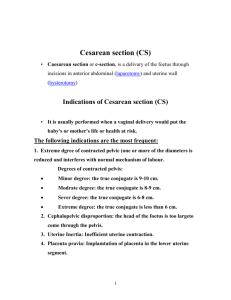 Cesarean section (CS)