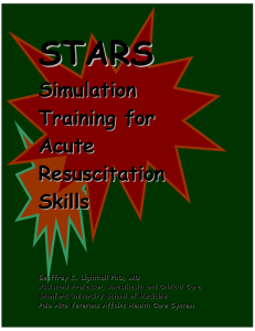 Simulator Training for Acute Resuscitation Skills